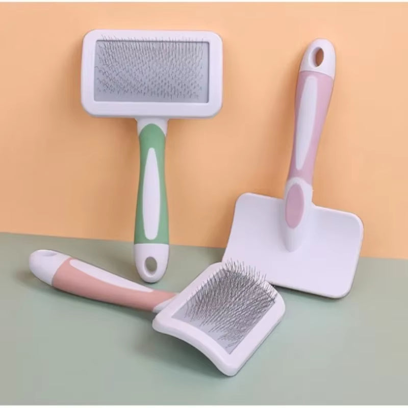 Pet Comb Stainless Steel Needle Comb Dog Cat Hair Removal Floating Hair Cleaning Massage Dogs Cats Cleaning Brush Pets Supplies
