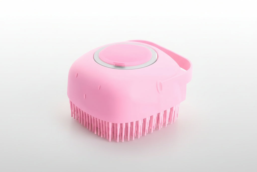 Pet Dog Cat Bath Brush 2-In-1 Pet SPA Massage Comb Soft Silicone Pet Shower Hair Grooming Cmob Dog Cleaning Tool Pet Supplies