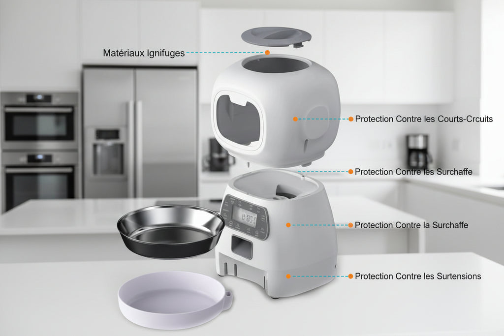 New Pet Feeder Pet Dispenser for Cat and Dog Travel Supply Automatic Smart Slow Feeder Dispenser Fixed Time Amount of Food
