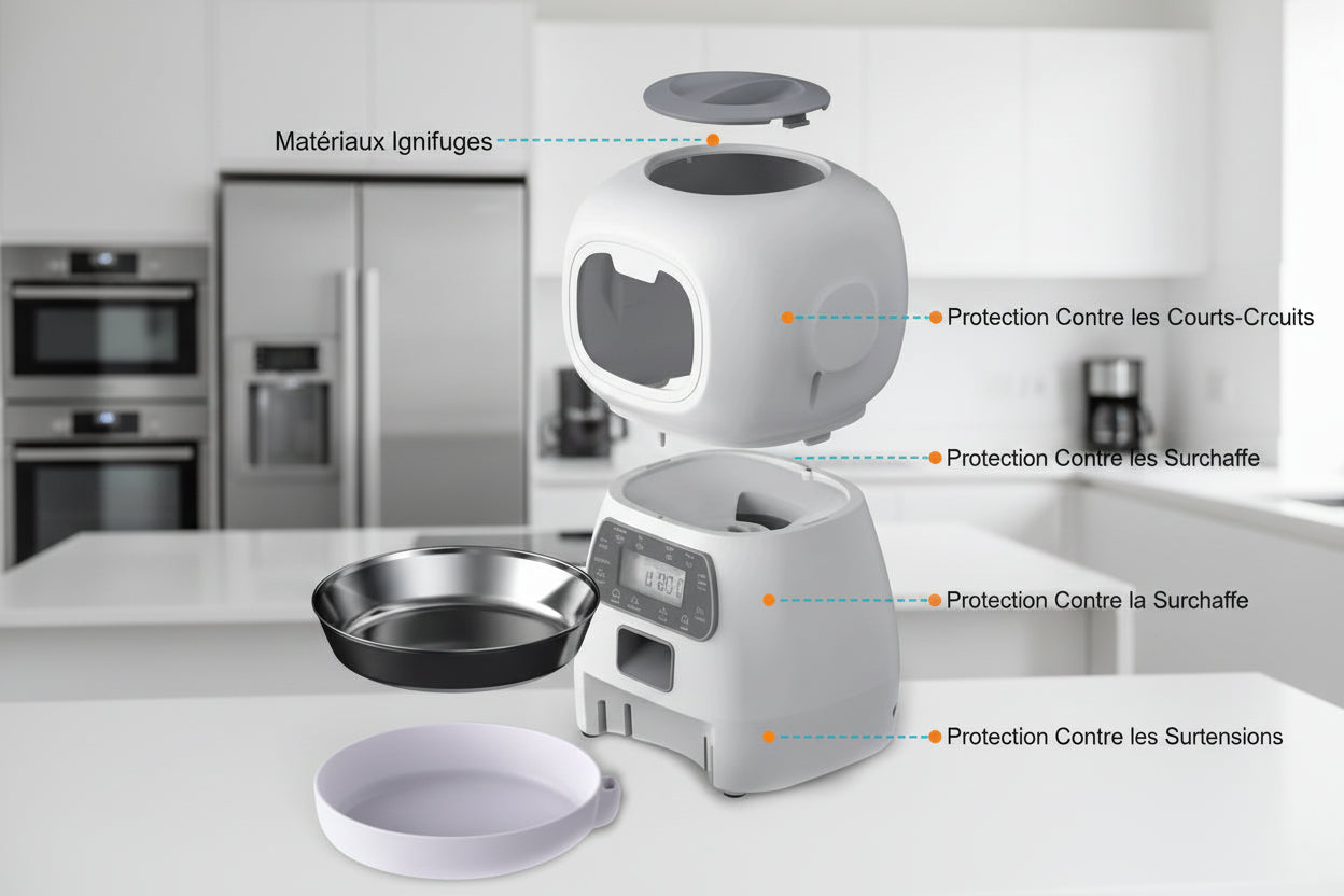 New Pet Feeder Pet Dispenser for Cat and Dog Travel Supply Automatic Smart Slow Feeder Dispenser Fixed Time Amount of Food