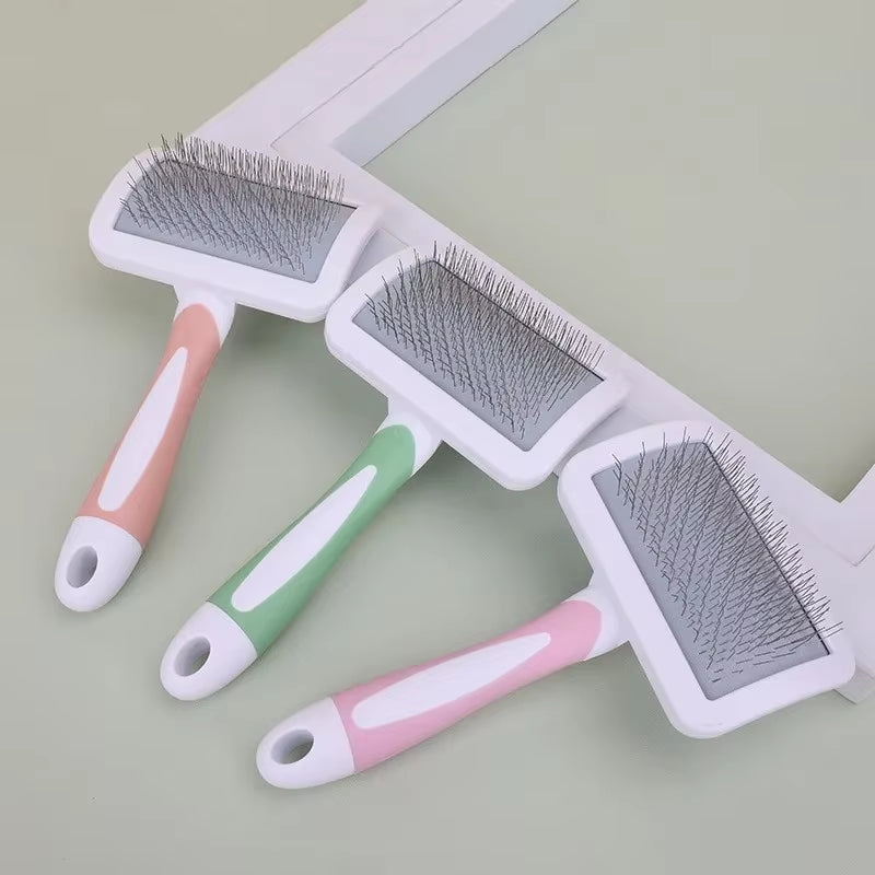Pet Comb Stainless Steel Needle Comb Dog Cat Hair Removal Floating Hair Cleaning Massage Dogs Cats Cleaning Brush Pets Supplies