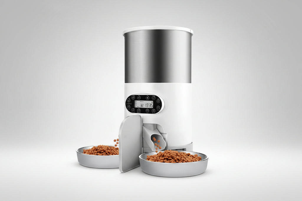 3L 4.5L Double Meal Dog Automatic Feeder Cats Smart Feeding Tuya WIFI Food Dispenser Bowl Auto Recording Timming Pet Feeder