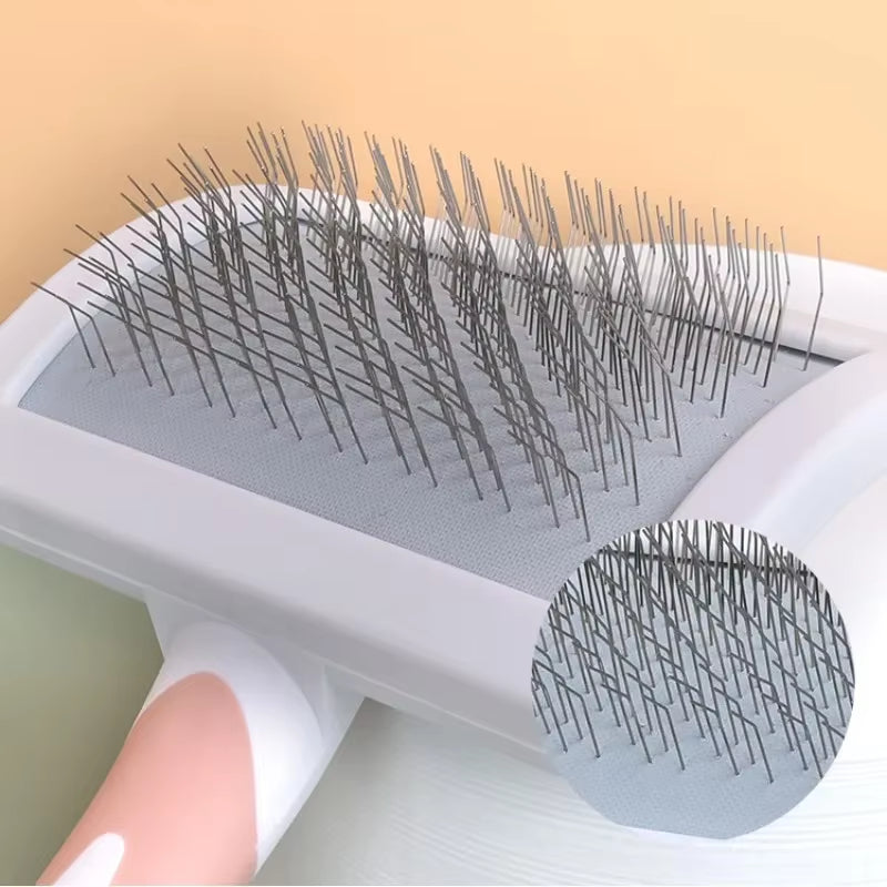 Pet Comb Stainless Steel Needle Comb Dog Cat Hair Removal Floating Hair Cleaning Massage Dogs Cats Cleaning Brush Pets Supplies