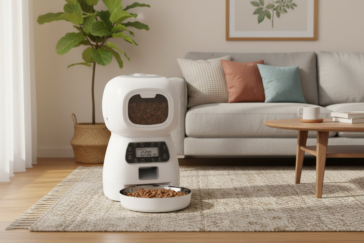 New Pet Feeder Pet Dispenser for Cat and Dog Travel Supply Automatic Smart Slow Feeder Dispenser Fixed Time Amount of Food