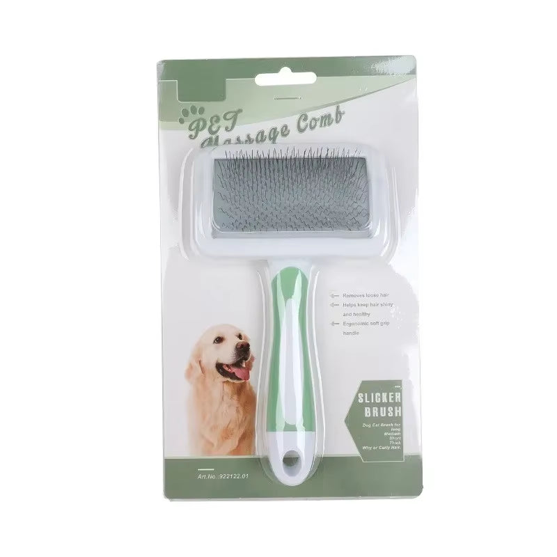 Pet Comb Stainless Steel Needle Comb Dog Cat Hair Removal Floating Hair Cleaning Massage Dogs Cats Cleaning Brush Pets Supplies