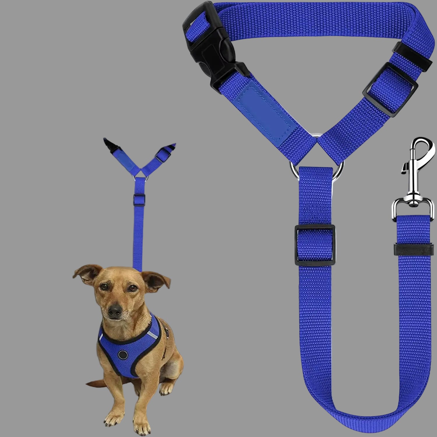 1Pc Pet Dog and Cat Seat Belt, Car Headrest Restraint, Adjustable Safety Rope, Car Seat Belt