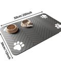 1Pc S/M/L Bsorbent Pet Feeding Mat, Waterproof Placemat for Dog & Cat Food & Water Bowls, Quick-Dry Rubber Backing